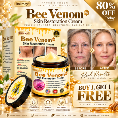 🔥Official Brand Shop丨Rolimey® Bee venom Pro Comprehensive Cream—Tightening for Skin Types