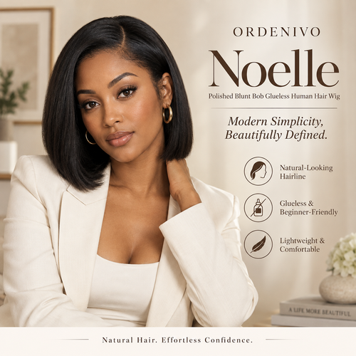 Ordenivo Noelle — Polished Blunt Bob Glueless Human Hair Wig 🤍