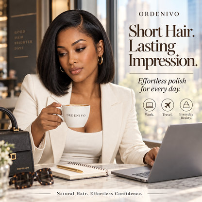 Ordenivo Noelle — Polished Blunt Bob Glueless Human Hair Wig 🤍