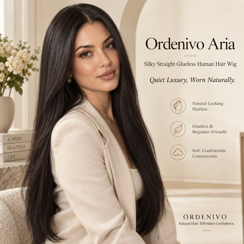 Ordenivo Aria — Silky Straight Glueless Human Hair Wig ✨