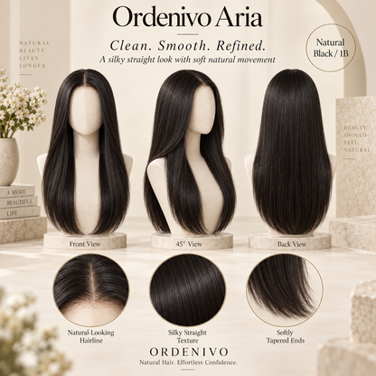 Ordenivo Aria — Silky Straight Glueless Human Hair Wig ✨