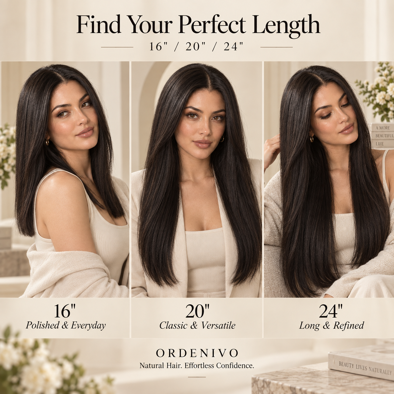 Ordenivo Aria — Silky Straight Glueless Human Hair Wig ✨