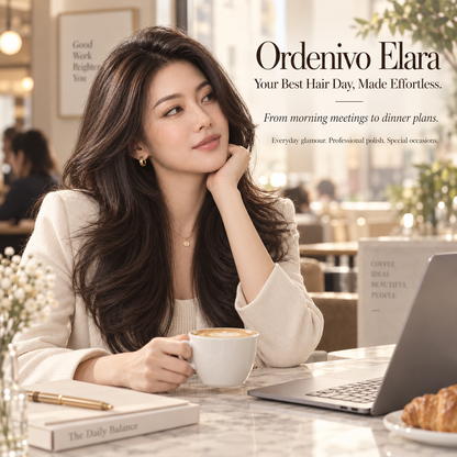 Ordenivo Elara — Soft Layered Blowout Glueless Human Hair Wig 🌬️