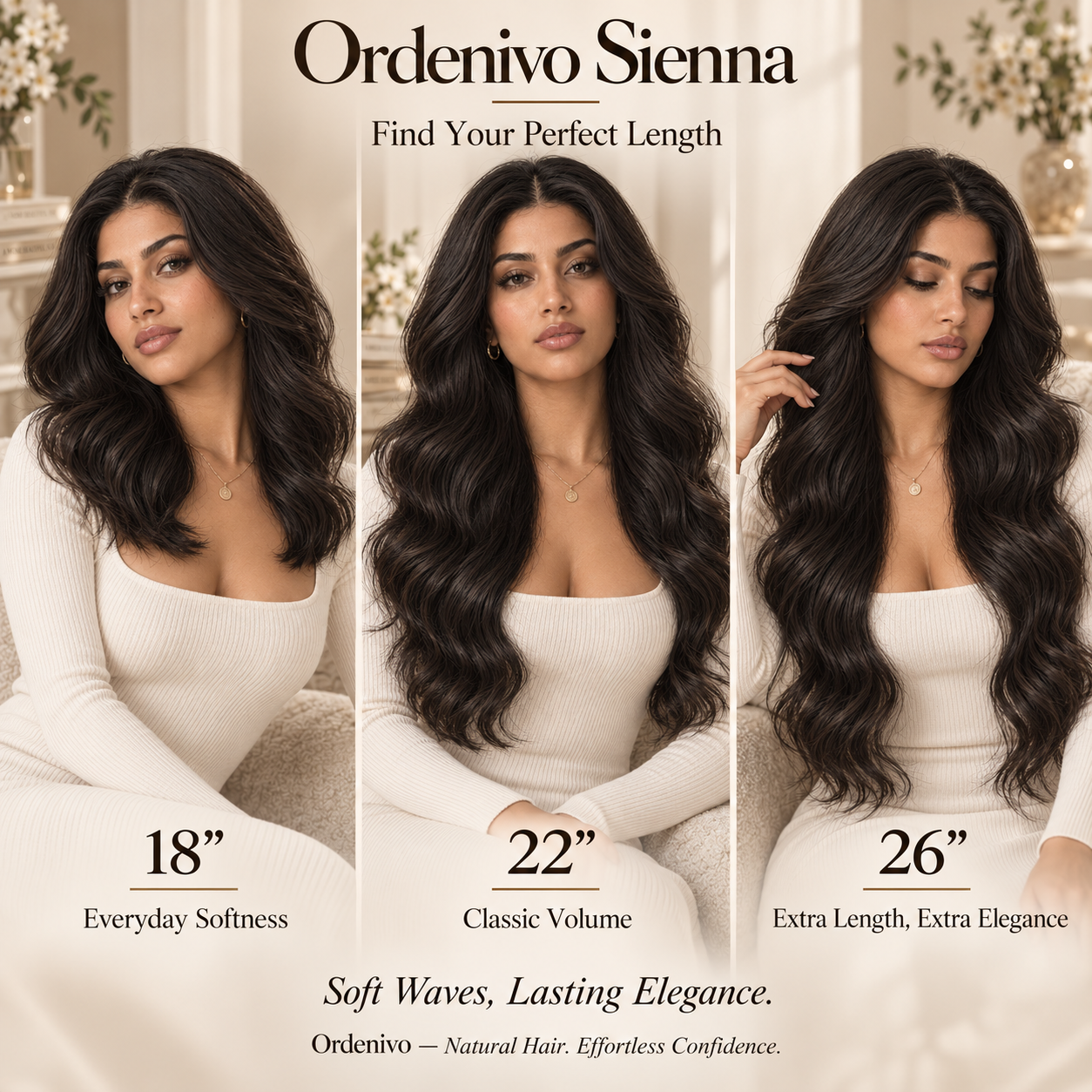 Ordenivo Sienna — Soft Body Wave Glueless Human Hair Wig 🌟