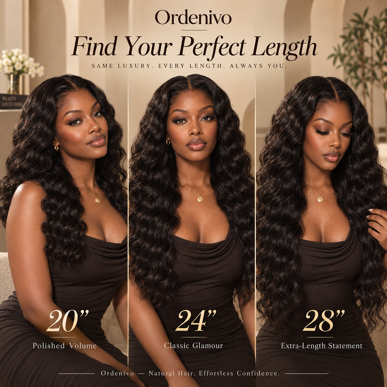 Ordenivo Amara — Defined Deep Wave Glueless Human Hair Wig 🖤