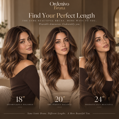 Ordenivo Bruna — Chocolate Melt Balayage Glueless Human Hair Wig 🤎